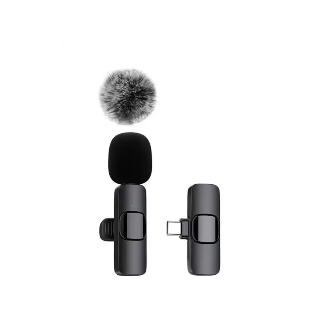 Wireless Lavalier Microphone for iPhone & Android – Noise Reduction Mini Mic