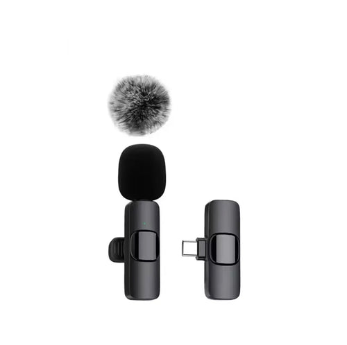 Wireless Lavalier Microphone for iPhone & Android – Noise Reduction Mini Mic